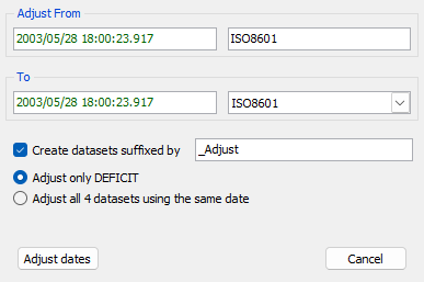 Adjust Dates