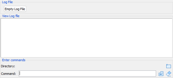 Command line window Commmand line window