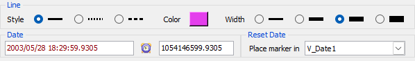 Configure time marker dialog Configure Time marker
