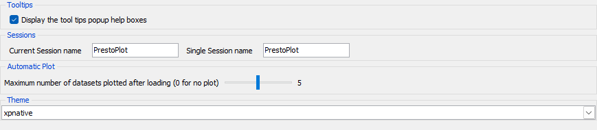 General preferences General Preferences
